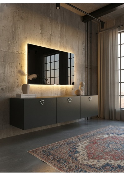 Resital Tv Ünitesi S1837-4 Antrasit Antrasit
