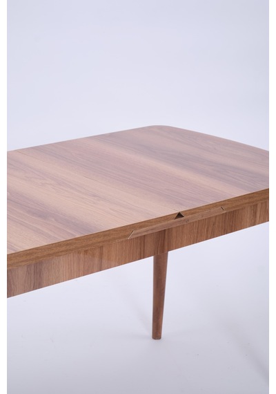 Nehir Polo Lak Panel Açılır Mutfak Masa Takımı 75x130cm Ceviz