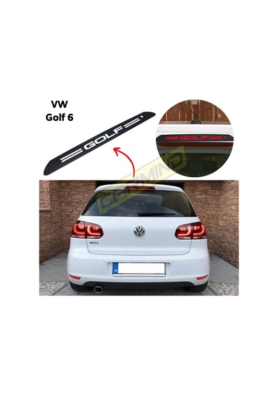 Vw Golf 6 Karbon Arka Fren Stop Lambası Sticker