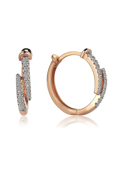 Reis Kuyumculuk T9602 Claw White Earring Altın  Küpe