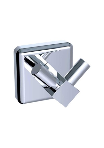 Duxxa Quadro İkili Askılık-krom A.2521 Gri