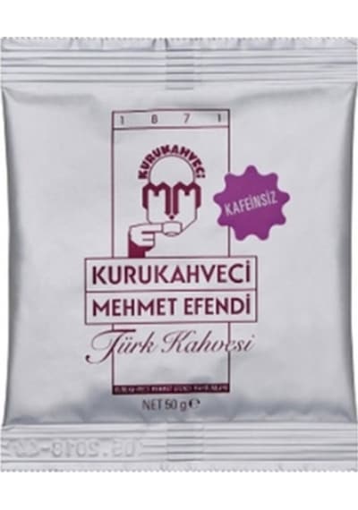 Kurukahveci Mehmet Efendi Türk Kahvesi Kafeinsiz 12 x 50 G