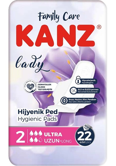 Kanz Hijyenik Ped Ultra Uzun 22 Adet