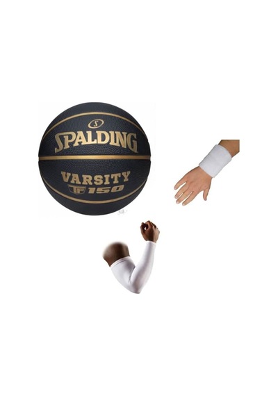 Basketbol Topu Varsity Black Gold Tf-150 Size:7+basketbol Kolluğu+havlu Bıleklık