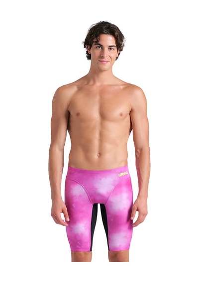 Arena Swim Jammer Allover Print Erkek Pembe Yüzücü Mayosu 010056509 Pembe Pembe