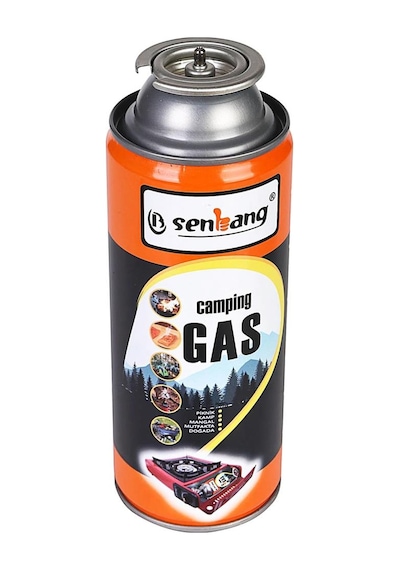 Senbang Kamp Ocak Gazı Valfli Kartuş 227gr - 5 Adet Açık Kahverengi