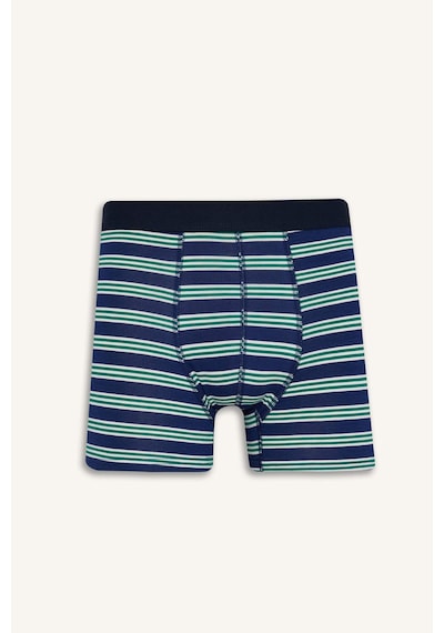 Defacto Regular Fit Çizgili 3lü Boxer E0123ax25aunv135 Lacivert