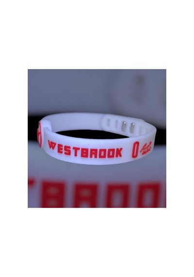 Russell Westbrook Beyaz Ayarlanabilir Basketbol Bileklik Beyaz Beyaz