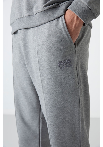 Tommy Life Keith Gri Melanj Basic Erkek Eşofman Takım - 85231 GRİ MELANJ