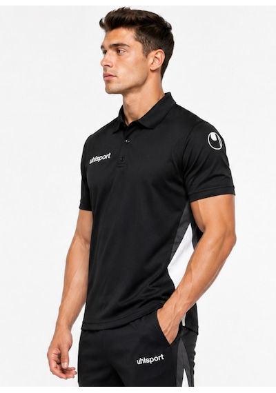 Uhlsport 1002378 Eqııpe 29 Polo Yaka Tişört Erkek Tişort siyah