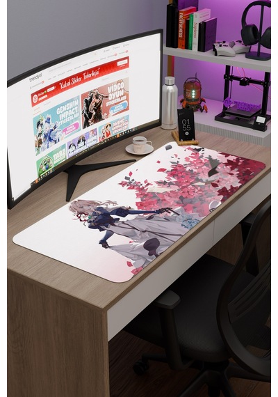 Violet Evergarden Anime V3 - 90x40 Xxl Gaming Kauçuk Kaymaz Taban Mouse Pad Fare Altlığı
