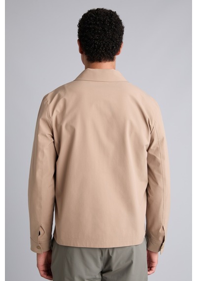 Defacto Su İtici Slim Fit Fermuarlı Gömlek Yaka Mont H1884ax26aubg716 Bej-bg716