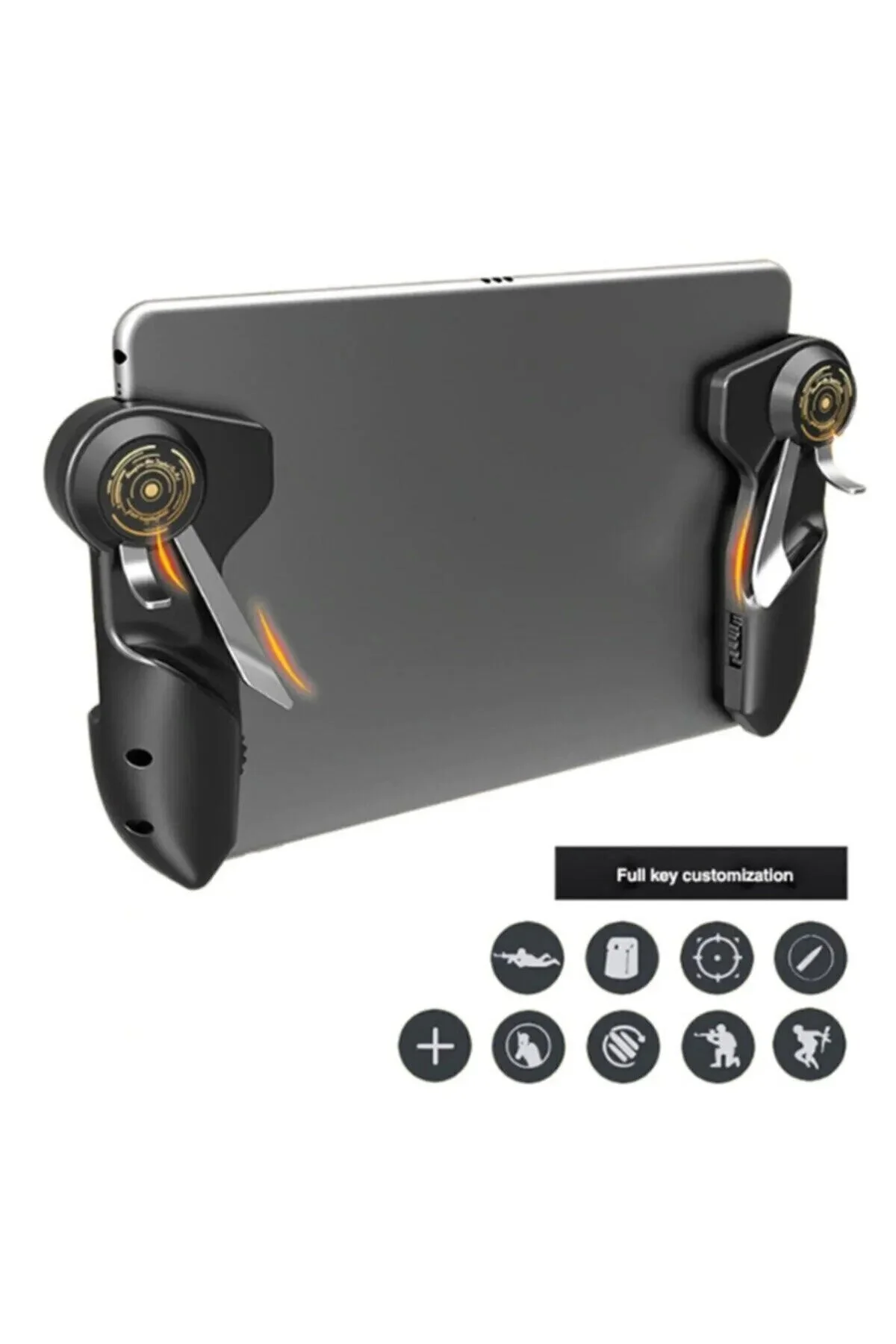 İpad Uyumlu Tablet Içın 6 Parmak Tetık Memo Joystic Siyah