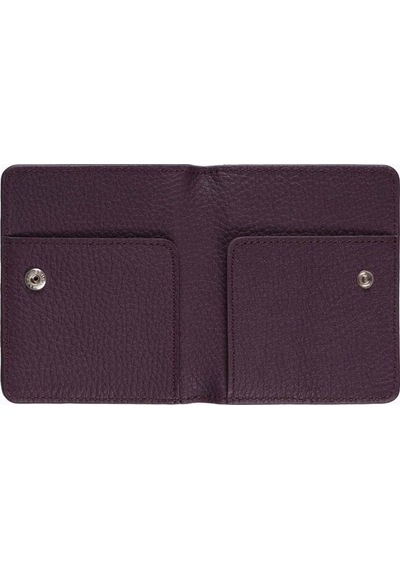 Damy Hakiki Deri Unisex Kartlık 512mg - Mürdüm