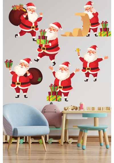 Crevidi Sevimli Noel Bababalar Cocuk Oda Sıstickeri