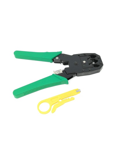 Ağ Kablosu Sıyırma Rj45 Rj11 Kablo Sıkma Pensesi