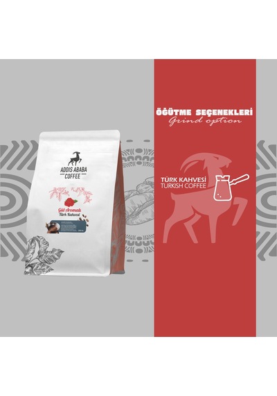 Güllü Aromalı Türk Kahvesi 250 Gr
