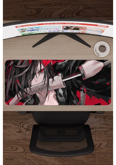 Dororo Anime V4 - 70x30 Xl Gaming Kauçuk Kaymaz Taban Mouse Pad Fare Altlığı
