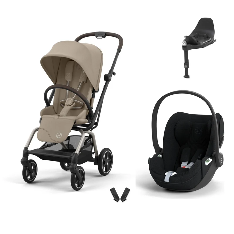 Eezy S Twist+2 360 Travel Sistem Almond Beige & Cloud T Plus Bazalı Sephia Black