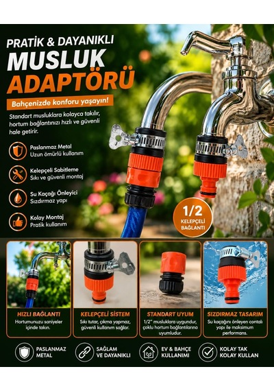 Lexroo Otomatik Batarya Hortum Bağlama Aparatı Bataryadan Su Alma Set Diğer