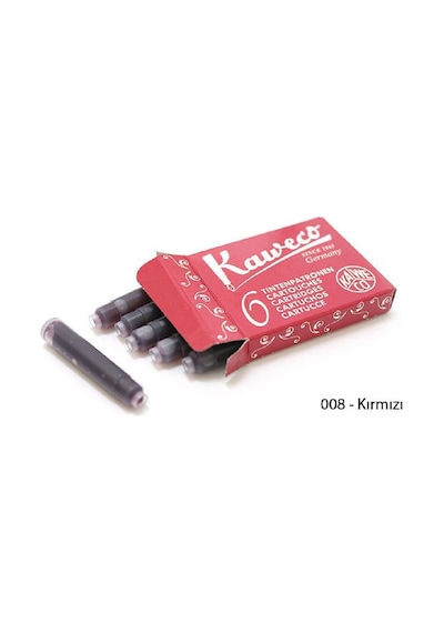 Kaweco 6'lı Kırmızı Kartuş 10000008