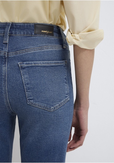 Mavi - Star Gold Shape Puslu Koyu Mavi Jean Pantolon 101077-90534 Koyu Mavi