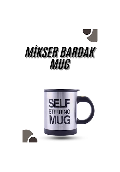 Karıştırıcı Özellikli Mikser Kupa Bardak Kompakt Taşınabilir Mug Diğer