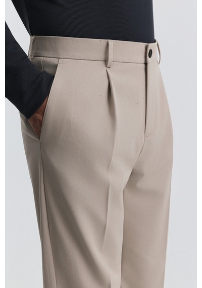 Antioch Regular Fit Pileli Pantolon Bej