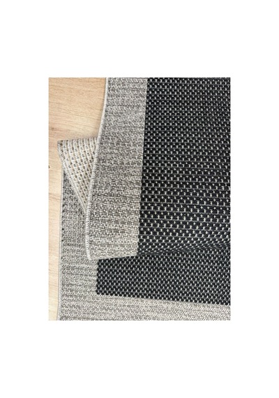 Lüks Sisal Makine Dokuması 8mm Dokuma Tabanlı Mutfak Balkon Halısı Siyah-gri 832426808 Siyah-gri