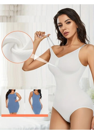 Mistirik Mamey Model Bel Göbek Ve Karın Sıkılaştırıcı Seamless Çıtçıtlı Korse Beyaz Renk8 Beyaz