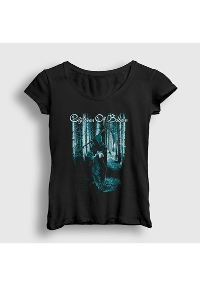Presmono Kadın Forest Children Of Bodom T-shirt Siyah