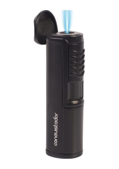 Conquistador Tek Torch Pürmüz Siyah Metal Puro Çakmağı Cnq-036