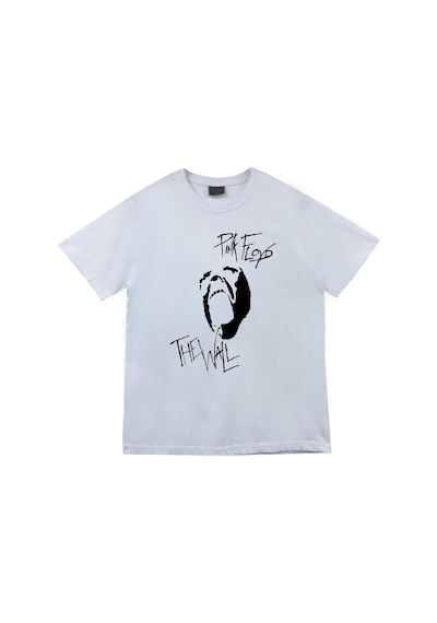 Stoned&Fame Pink Floyd Baskılı T-shirt Beyaz