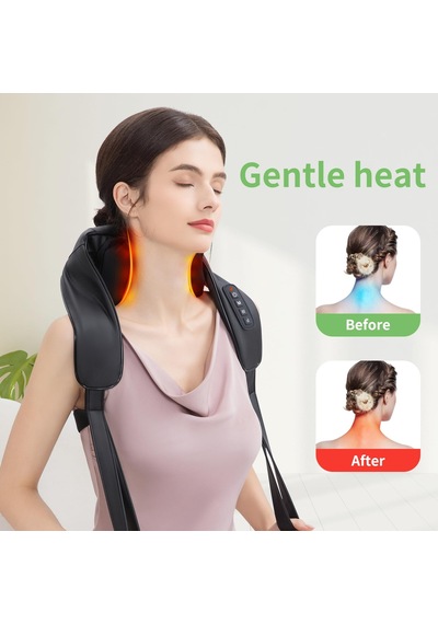Isıtmalı Kablosuz Boyun Ve Sırt Masajı, 2600mah Şarj Edilebilir Derin Doku 4d Boyun Masajı, Omuz, Bacak, Vücut Kas Ağrısını Gidermek İçin Shiatsu Masaj Yastığı Isıtmalı Kablosuz Boyun Ve Sırt Masajı, 2600mah Şarj Edilebilir Derin Doku 4d Boyun Masajı, Omuz, Bacak, Vücut Kas Ağrısını Gidermek İçin Shiatsu Masaj Yastığı