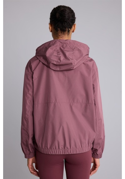 Defacto Regular Fit Reglan Kollu Kapüşonlu Yağmurluk C4949ax26aupr524 Mor-pr524