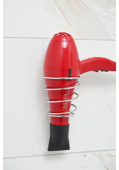 Krom Çelik Güçlü Magic Yapışkanlı Saç Kurutma Makine Askısı, Çelik Krom Fönlük Metal Gri Tr Diğer