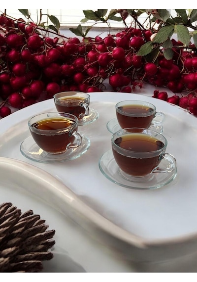 Selka Home Valery 2'li Şeffaf Çay Fincan Takımı 001