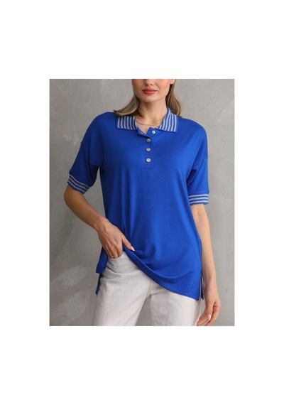 Çınar Boutique Polo Yaka Mavi T Shirt Mavi Mavi
