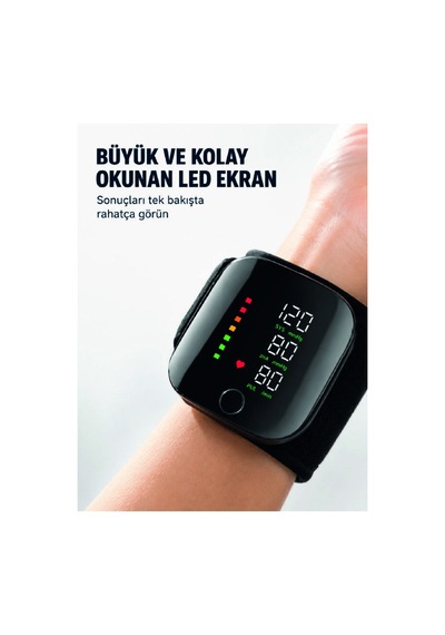 Taşınabilir Şarjlı Bilekten Tansiyon Ölçer Pratik Kullanım - Hs08378446-4884