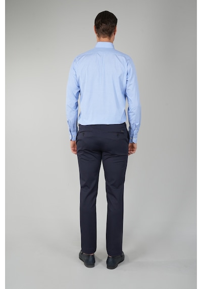 Bisse Erkek Regular Fit Pamuk Klasik Mavi Gömlek Gmkls252132 D35 Mavi