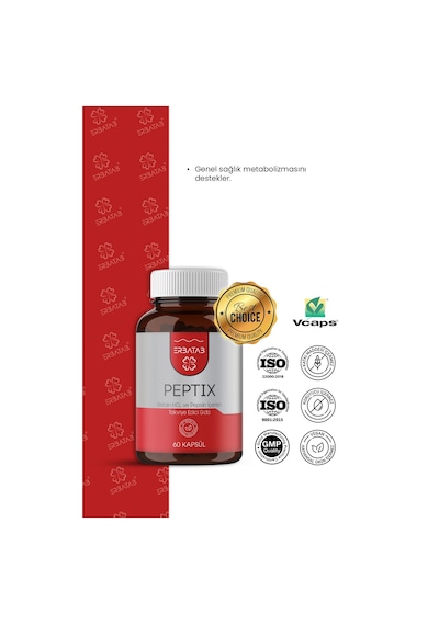 Erbatab Betain Hcl + Pepsin Takviye Edici Gıda 60 Kapsül