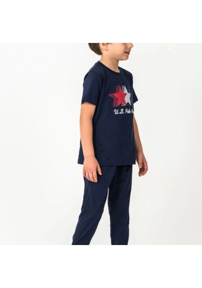 U.s.polo U.s. Polo Kısa Kol Pijama Takım Us2441-4 Lacivert