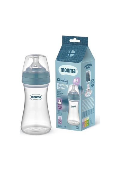 Biberon Anti Kolik Biberon 250 Ml Kapaklı Biberon 0 - 6 Ay Yavaş Akış Beyaz