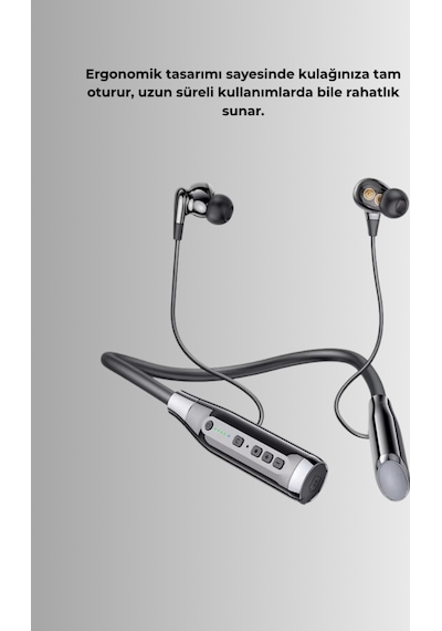 Kablosuz Bluetooth Kulaklık Uzun Ömürlü Batarya, Ergonomik Tasarım, Gürültü Engelleyici