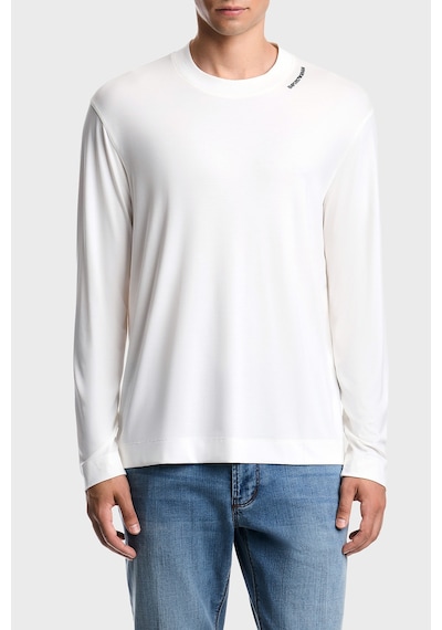 Emporio Armani İpek Karışımlı Bisiklet Yaka Uzun Kollu T Shirt Erkek T Shirt Em006771 Af13721 U0003 Beyaz Emporio Armani İpek Karışımlı Bisiklet Yaka Uzun Kollu T Shirt Erkek T Shirt Em006771 Af13721 U0003 Beyaz