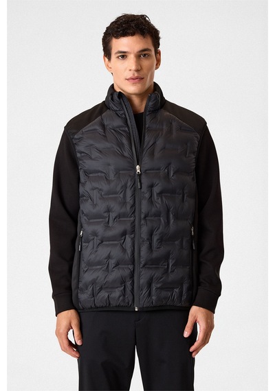 Backandbond Regular Fit Siyah Dolum Yelek Çok Renkli