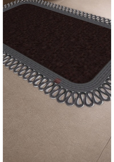 Banyo Paspası Takımı 70x110+50x70 Cm Dış Trikot Acı Kahve & Antrasit