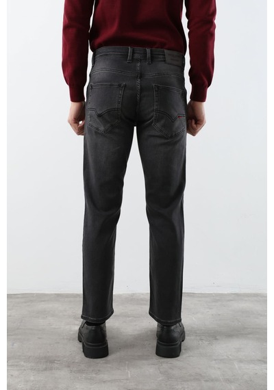Banny Jeans Erkek Likralı Straight Fit Jean Pantolon Siyah