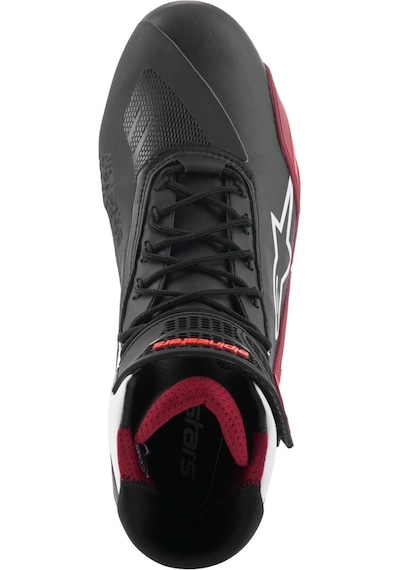 Alpinestars Faster-4 Motosiklet Bot Kırmızı-beyaz
