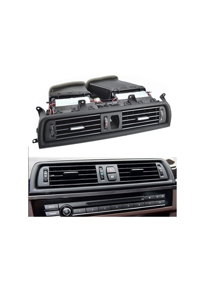 Bmw F10 Havalandırma Izgarası Ön Orta Komple Siyah 64229166885 S1